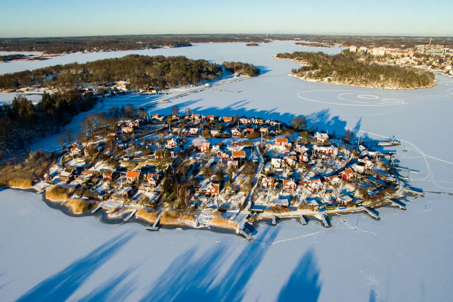Brändaholm snötäckt