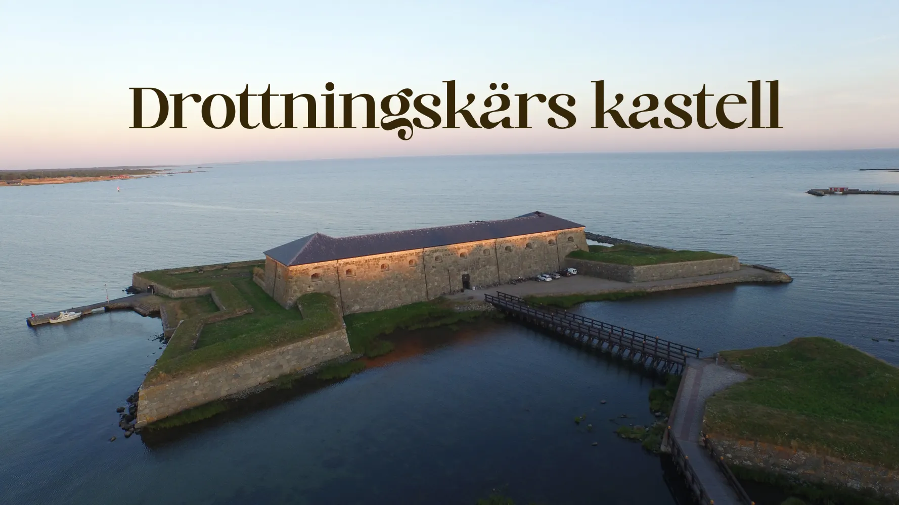 Drottningskärs kastell, flygbild