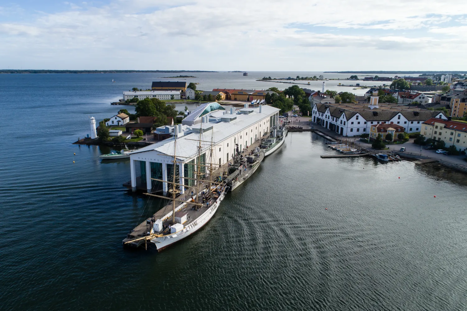 Flygbild Marinmuseum