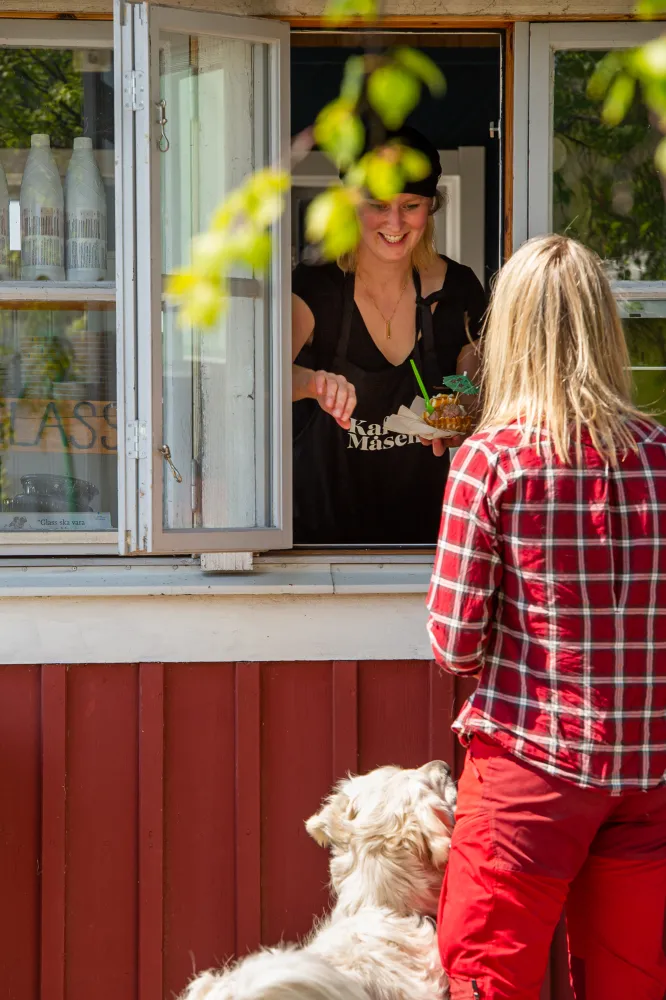 Servering genom fönster