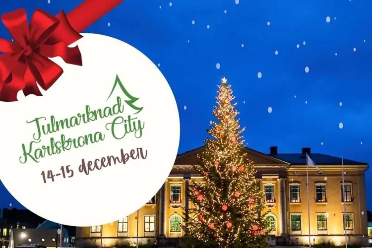 Julmarknad i Karlskrona city