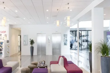 Lobby at Scandic hotel