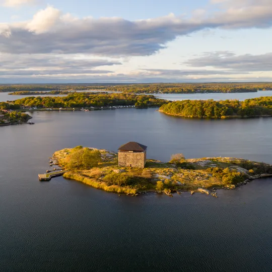 flygbild över Ljungskär